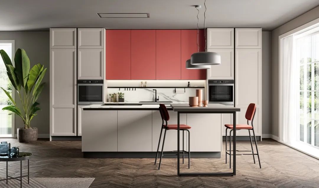 Cream and Red Color Kitchen Cabients.jpg Cream and Red Color Kitchen Cabients.jpg