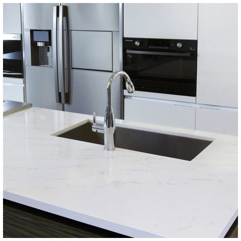 White Quartz Island Top and Work Tops