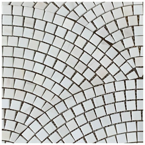 Fan Pattern Mini Marble Floor Mosaic Tilesd Fan Pattern Mini Marble Floor Mosaic Tilesd