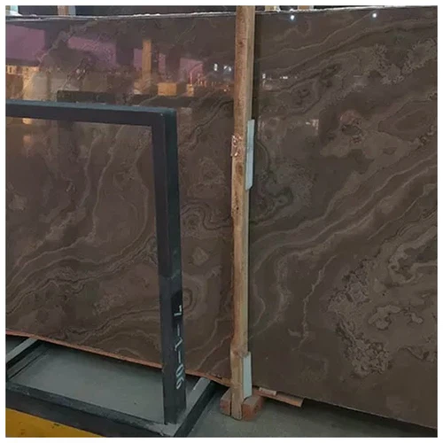 Tobacco Brown Marble Cross Cut Slab Tobacco Brown Marble Cross Cut Slab