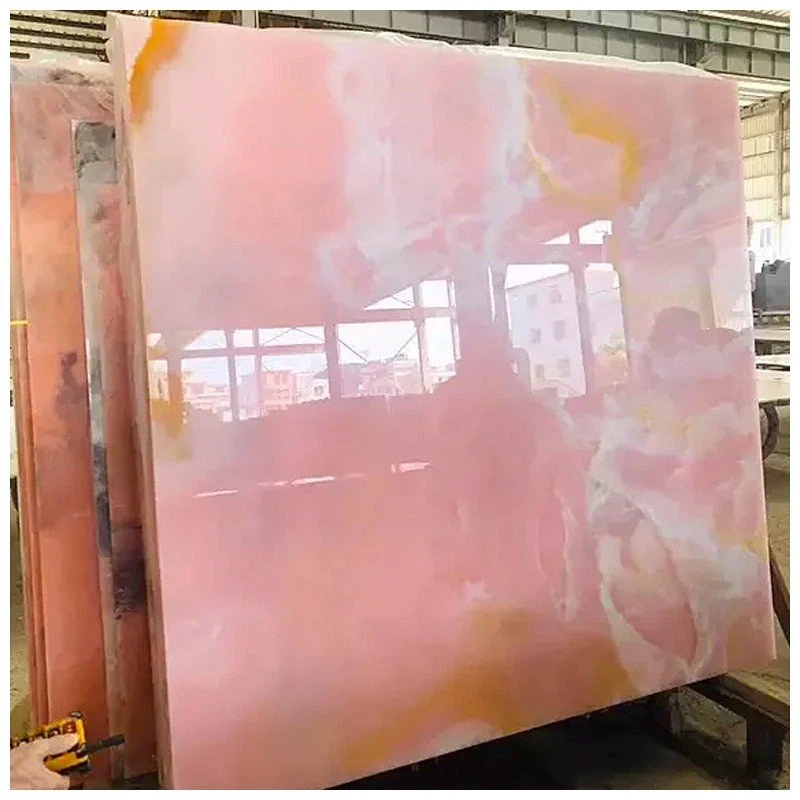 Pink Onyx Marble Slabs