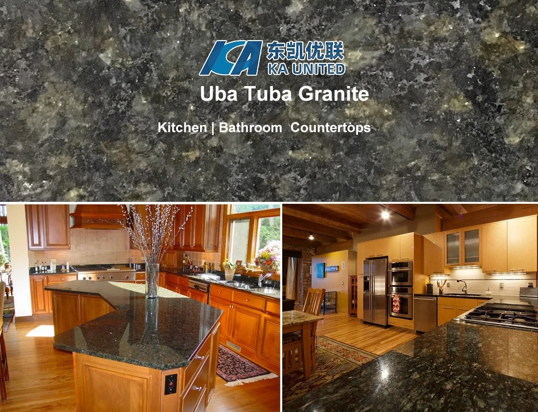 Uba Tuba Green Granite Countertop in Kitchen Uba Tuba Green Granite Countertop in Kitchen