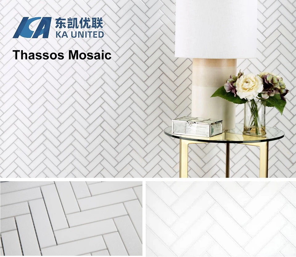 Thassos White Marble Mosaic Wall Tiles Thassos White Marble Mosaic Wall Tiles