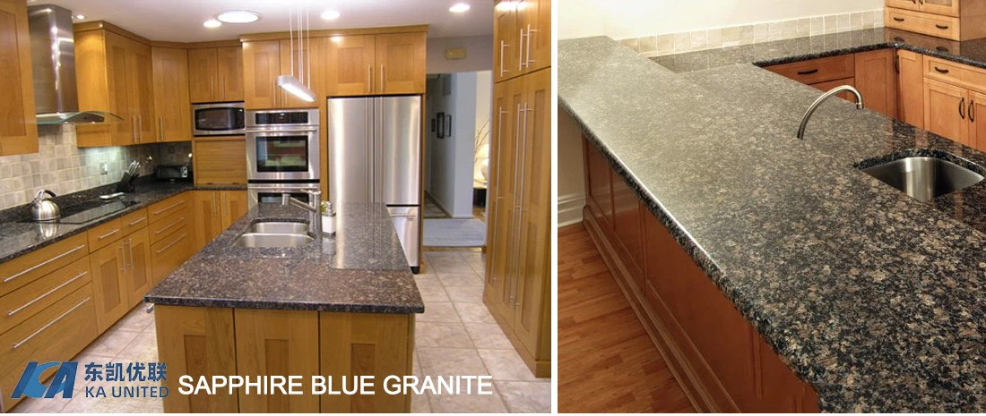 Sapphire Blue Granite Kitchen Countertops-KA UNITED Sapphire Blue Granite Kitchen Countertops-KA UNITED