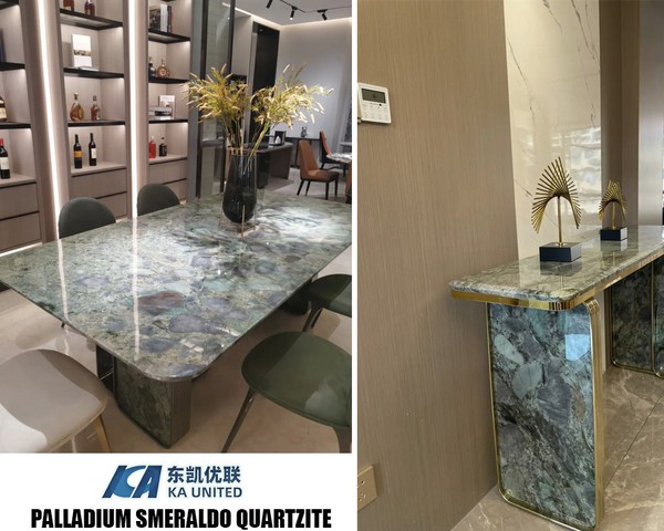 Palladium Smraldo Quartzite Table Designs Palladium Smraldo Quartzite Table Designs