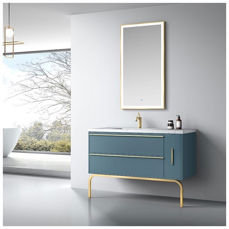 Blue Wall Hung Vanity Cabinet