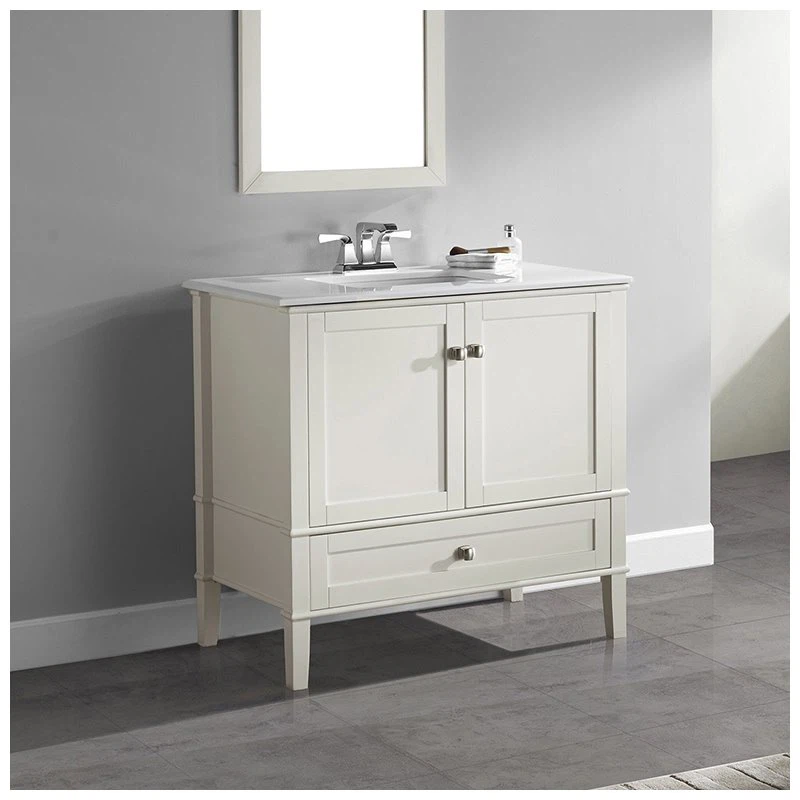 36 Inch Off White Bathroom Vanity