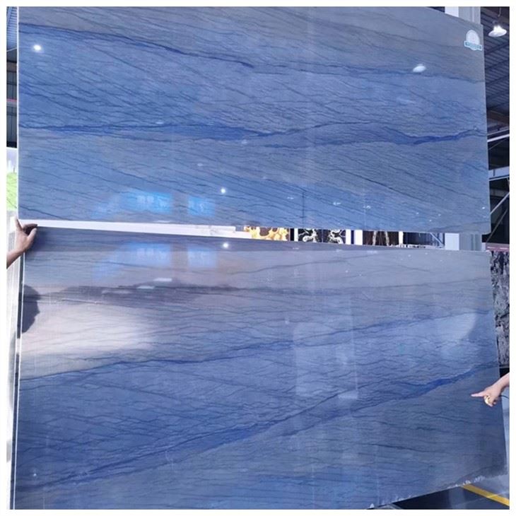 Azul Macaubas Quartzite Slab For Wall Cladding Projects