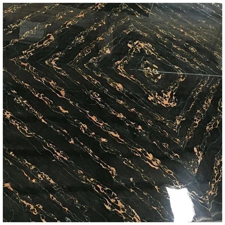 Nero Portoro Marble Floor Tiles