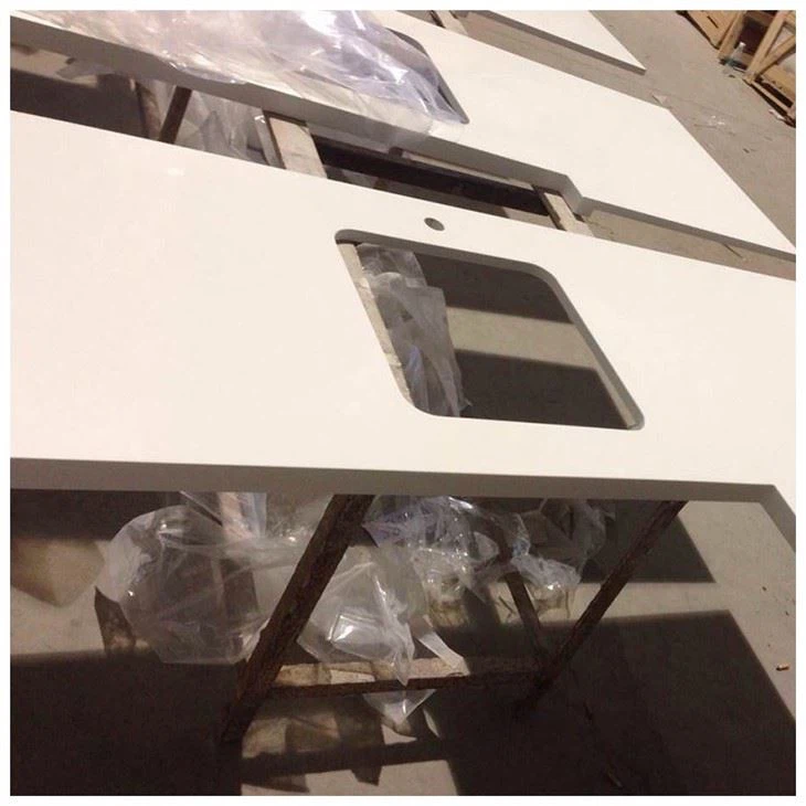 Pure White Quartz Kitchen Tops