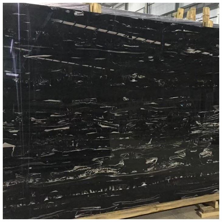 Silver Portoro Marble Slab