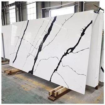 Calacatta Black Quartz Slab