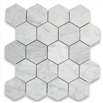 Carrara Hexagon Mosaic Tile