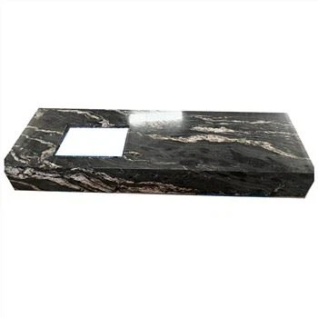 Cosmic Black Granite Vanity Countertop