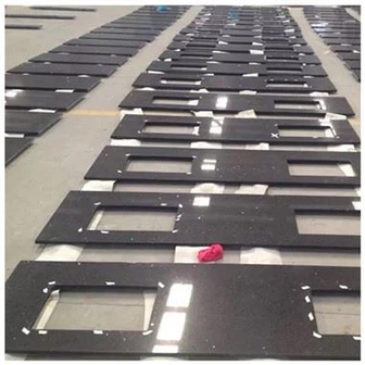 Crystal Black Quartz Countertop