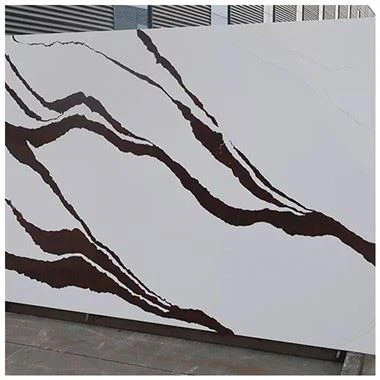 Panda Calacatta White Quartz Slab