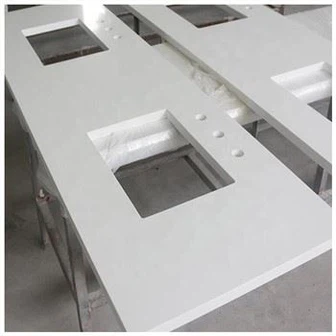 Pure White Quartz Bathroom Vanity Tops