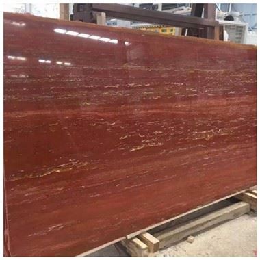 Red Travertine Slab