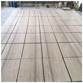 Silver Travertine Floor Tile