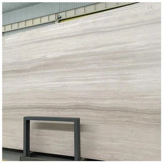White Wood Vein Marble Slab