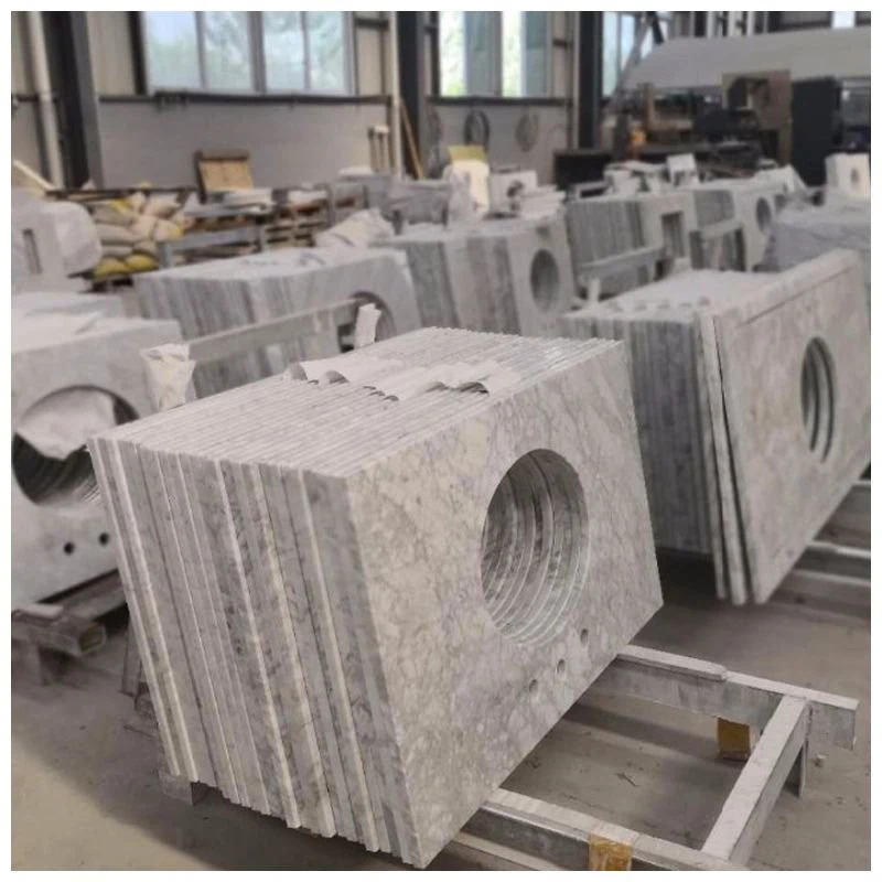 White Carrara Marble Vanity Top