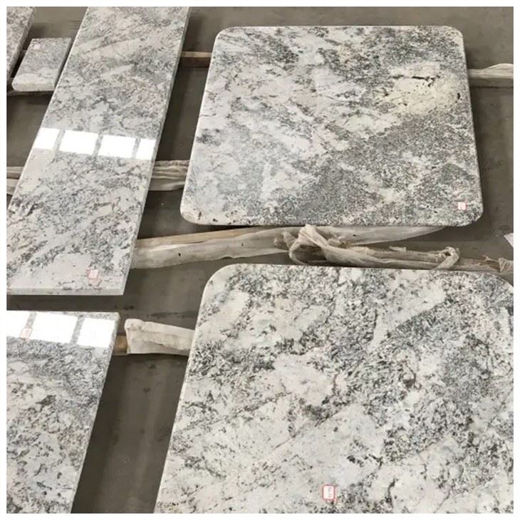 alaskan white granite kitchen