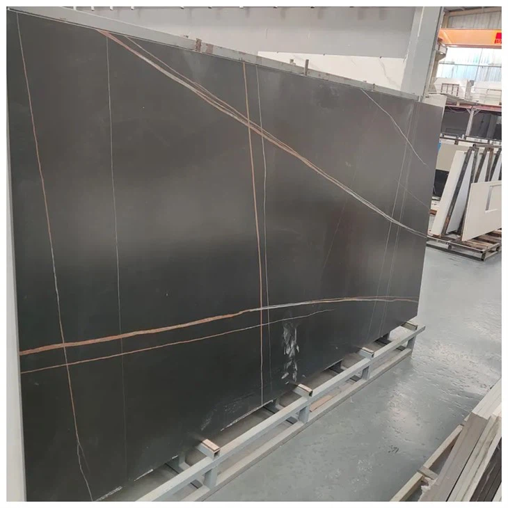 Sahara Noir Black Sintered Stone Slabs