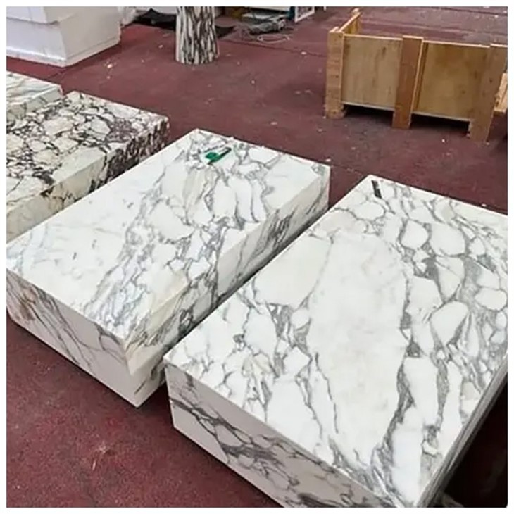 Calacatta Viola Marble Cube Tables
