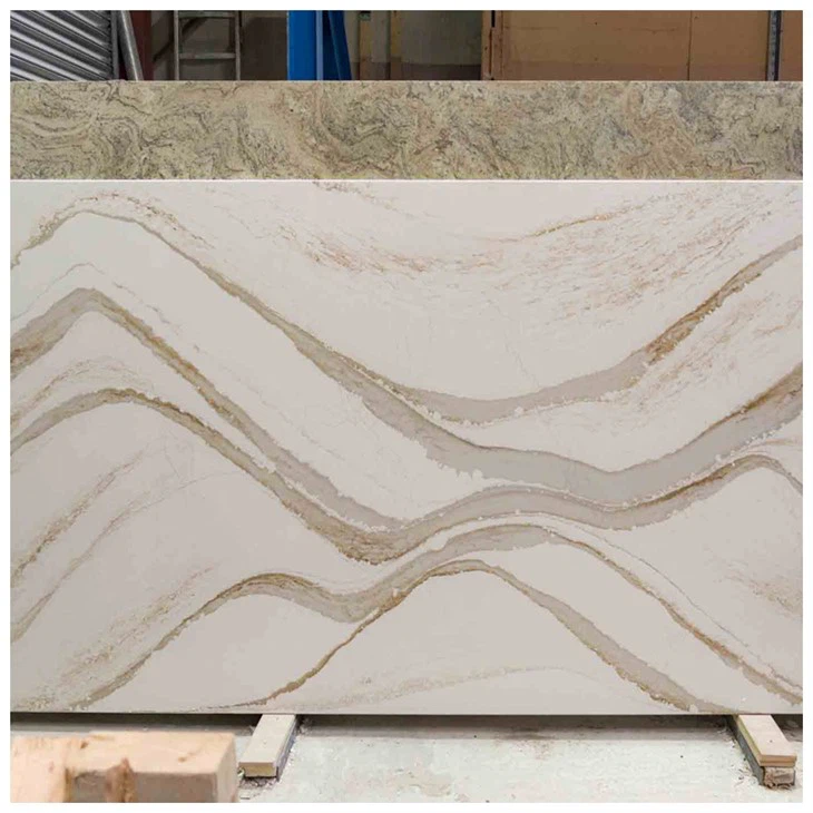 brittanica golden vein quartz slabs