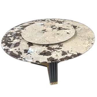 Bianco Splendor Granite Round Table