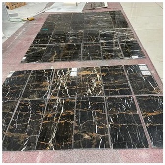 Black And Gold Marble Tiles