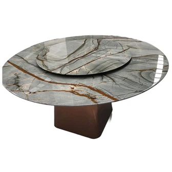 Blue Roma Quartzite Lazy Susan Table