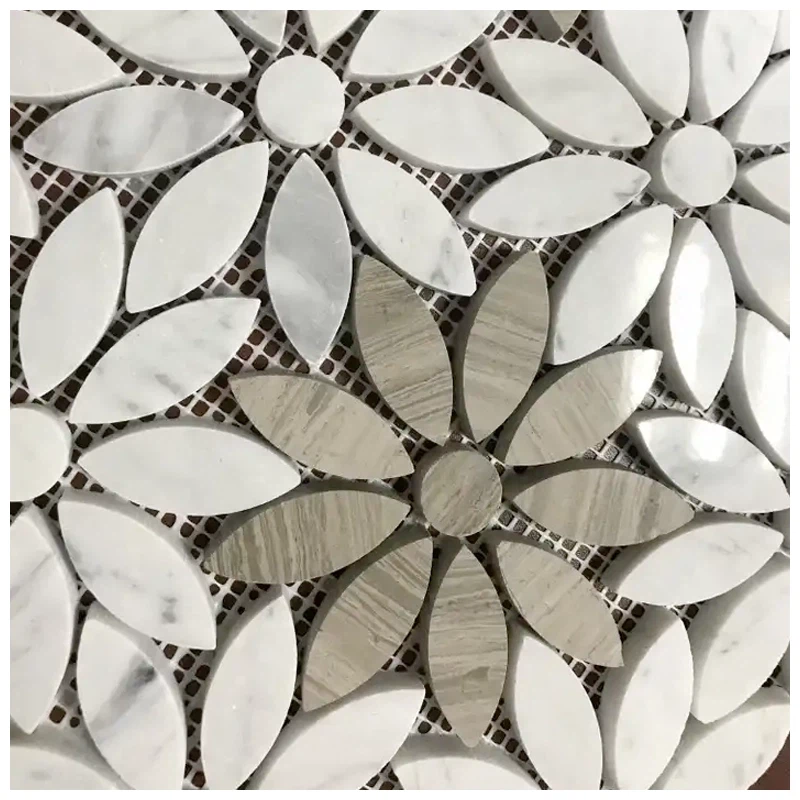 Flower Marble Mosaic Tile Flower Marble Mosaic Tile