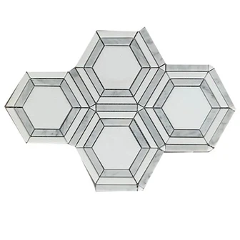 Marble Hexagon Mosaic Tile