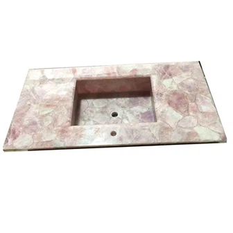 Rose Quartz Vanity Top