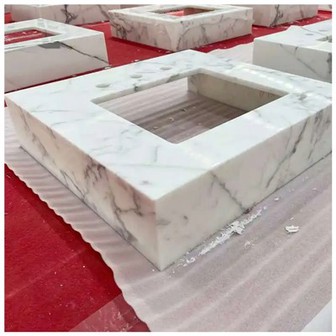 Statuario Marble Bathroom Vanity Top