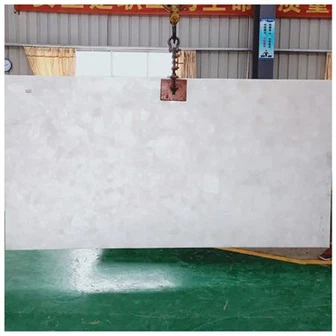 White Quartz Gemstone Slab