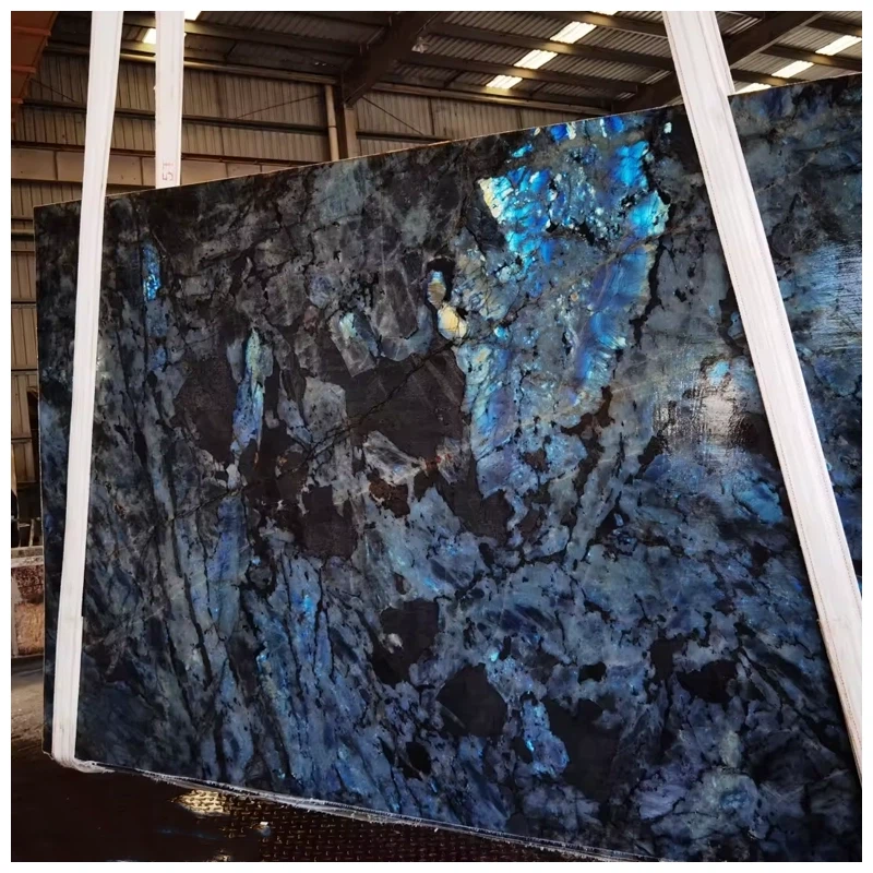 labradorite Lemurian Granite Slab