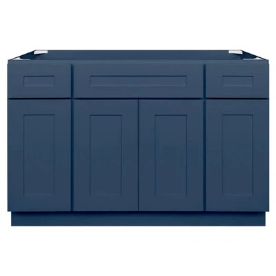Blue Shaker Kitchen Cabinets