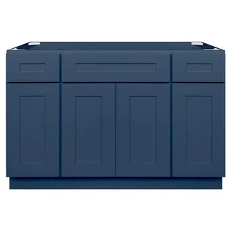 Blue Shaker Kitchen Cabinets