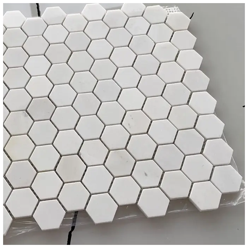 Hexagon Marble Hexagon Mosaic Tiles