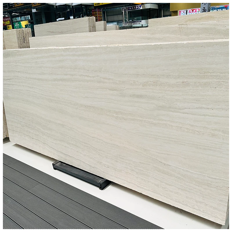 Ivory White Italian Travertine Slabs