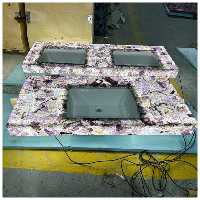 Amethyst Gemstone Vanity Tops