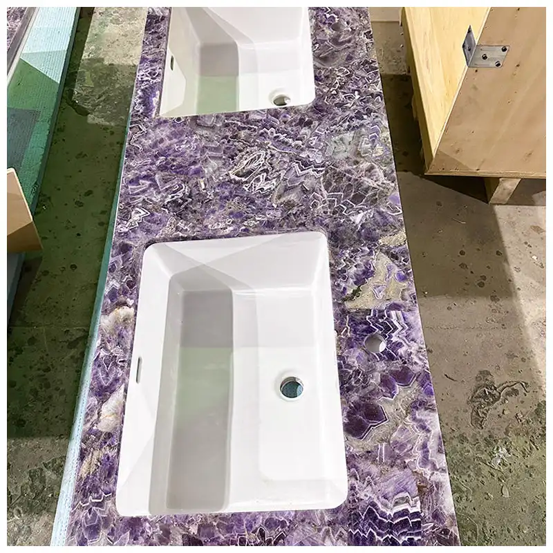 Amethyst Rectangular Sink Vanity Tops