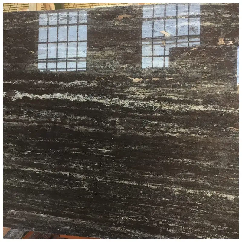 Black Travertine Marble Slabs