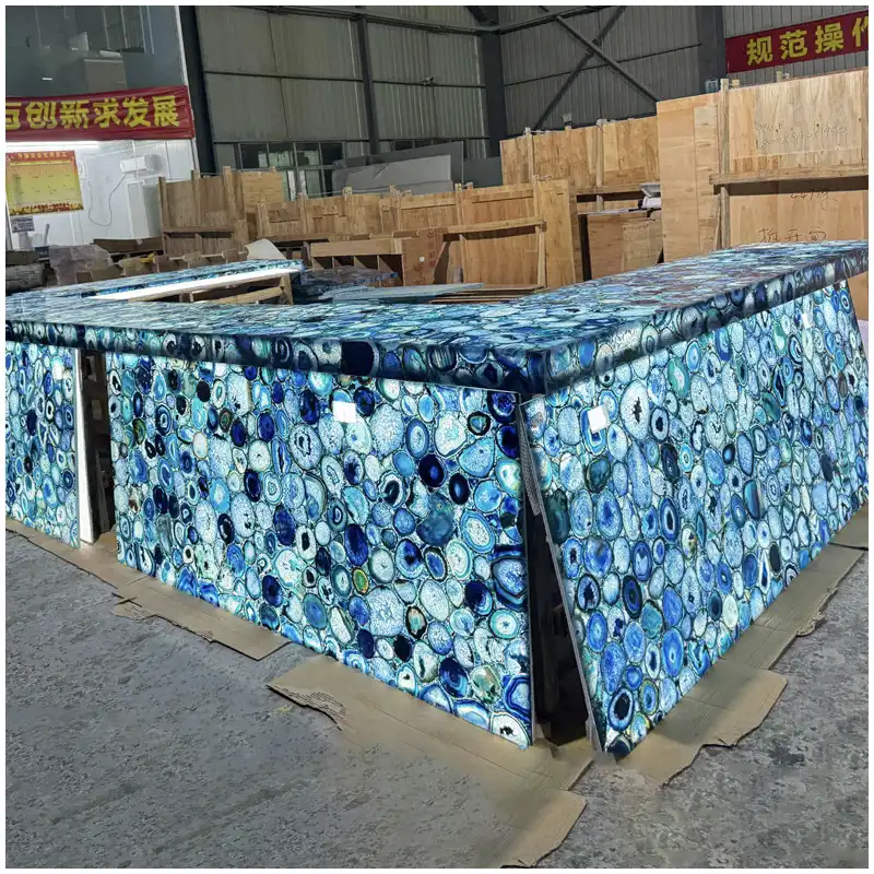 Blue Agate Kitchen Bar Countertops