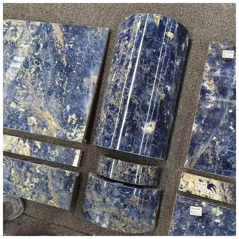 Bolivian Blue Sodalite Marble Tiles