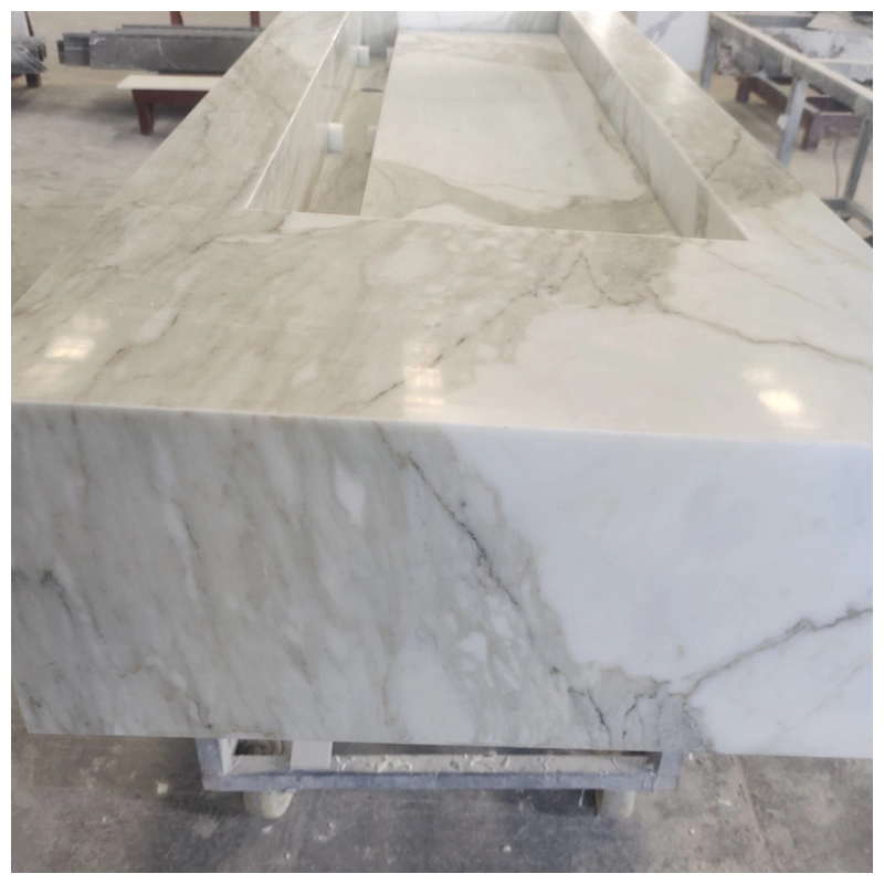 Calacatta Gold Marble Wall Hung Basins 