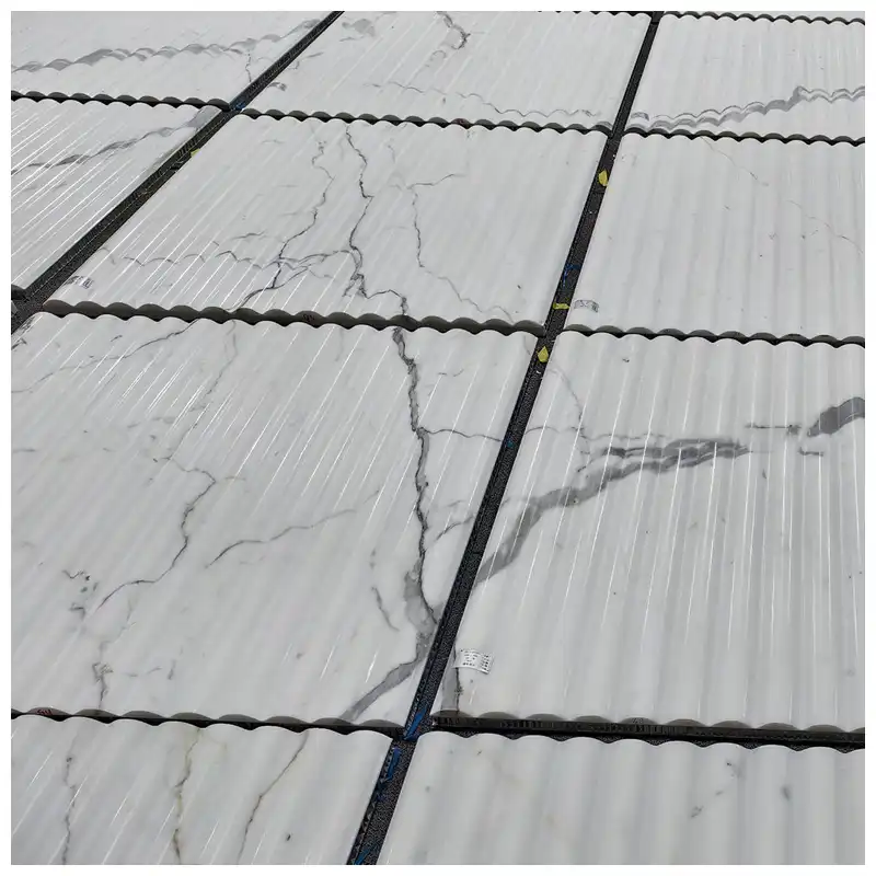 Calacatta Marble Fluted Cladding Tile