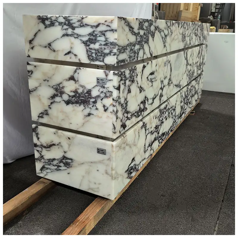 Calacatta Viola Marble Bathroom Vanity Cabinets